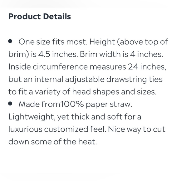 BRIDE STRAW HAT   NWT - Picture 5 of 6